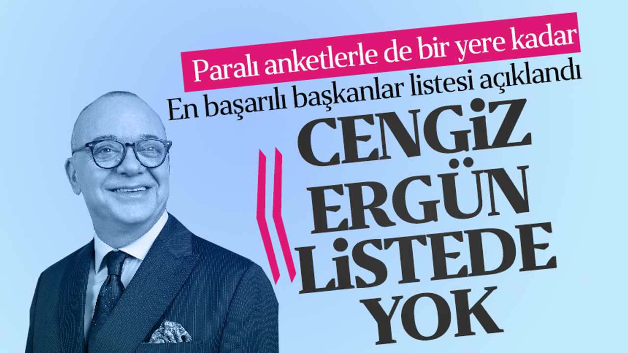 Bağımsız anket firması en başarılı belediye başkanlarını açıkladı Cengiz Ergün listeye giremedi