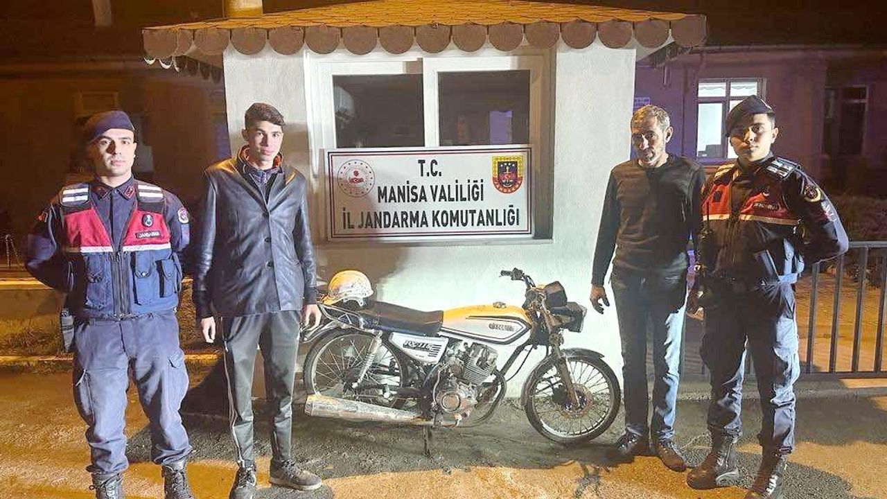 Manisa’da çalıntı motosiklet Jandarma tarafından bulundu