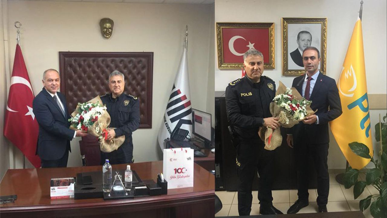 Fahri Aktaş, PTT Başmüdürü ve TÜİK Bölge Müdürünü ziyaret etti