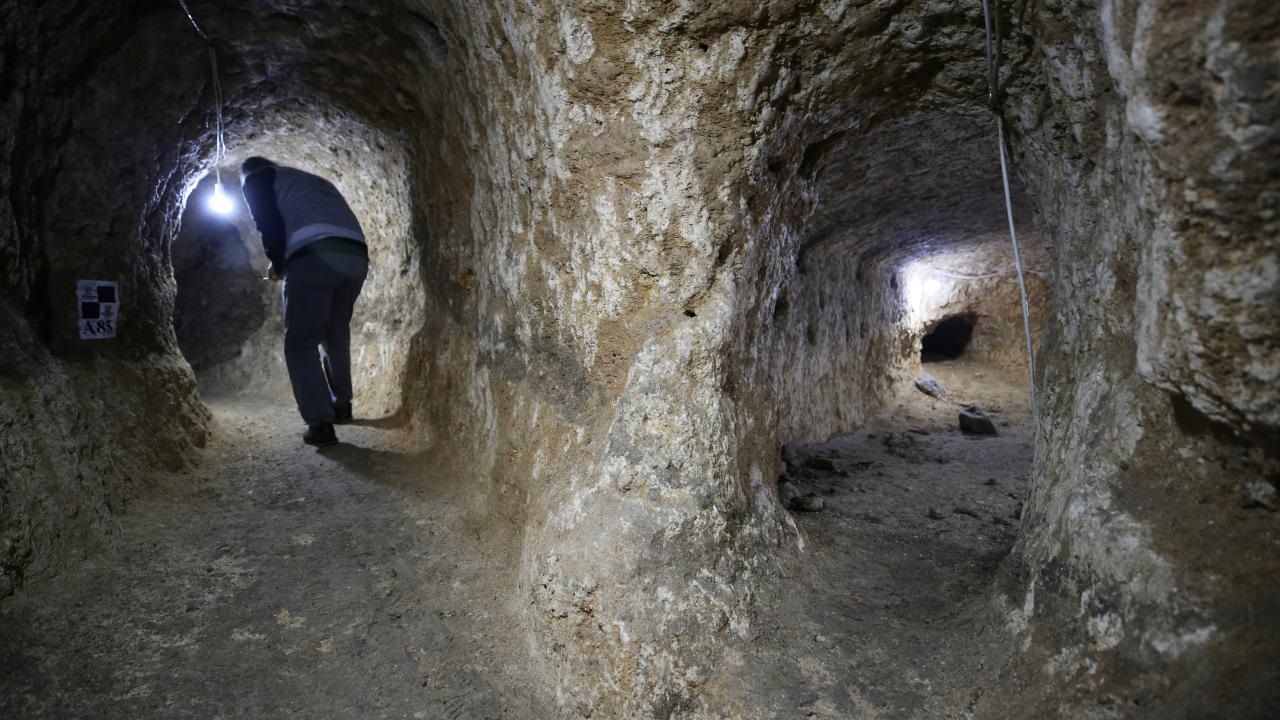 Sarayini'ne tünellerle bağlı yeni bir yer altı şehri keşfedildi