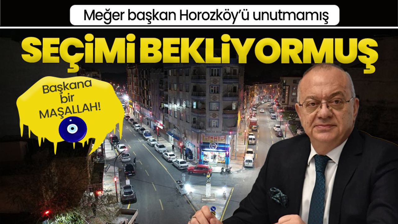 Başkan havada bulut sen Horozköy'ü unut!