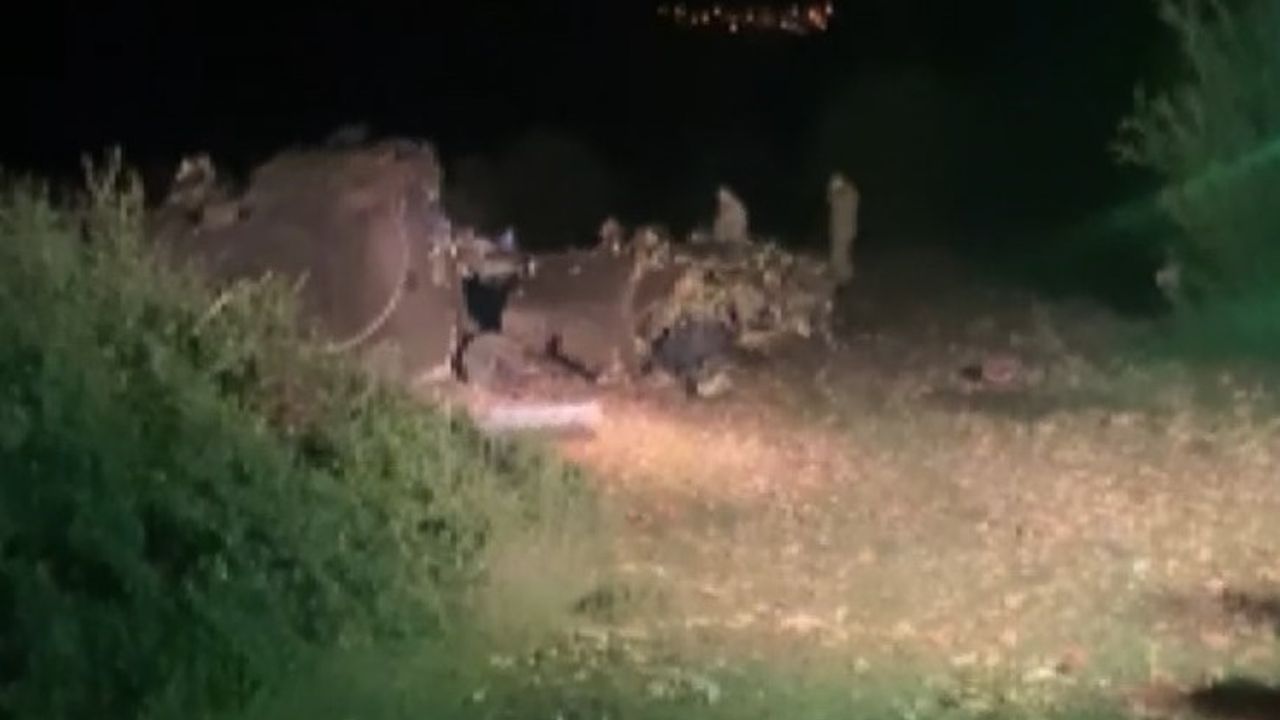 Düşen polis helikopterinin enkazından ilk görüntüler