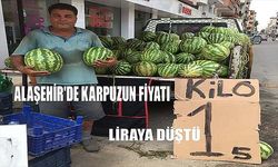 Alaşehir'de karpuzun fiyatı 1 buçuk liraya düştü