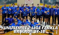 YUNUSEMRE 2.LİGE FARKLA BAŞLADI: 37-18