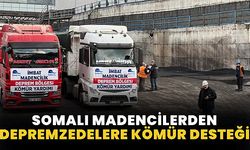 Somalı madencilerden depremzedelere kömür desteği