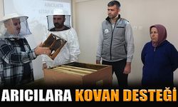 Arıcılık kursunu tamamlayan kursiyerlere kovan hediyesi