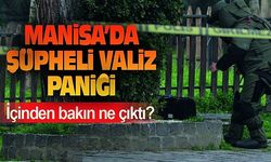 Manisa'da şüpheli valizden sucuk ve kıyafet çıktı