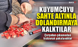 Manisa'da kuyumcuyu altınla dolandırdılar