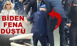 ABD BAŞKANI BİDEN YERE DÜŞTÜ