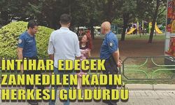 İntihar edecek zannedilen kadın, herkesi güldürdü