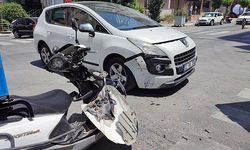 Keşan'da Otomobil İle Motosiklet Çarpıştı