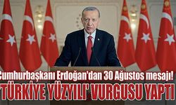 Cumhurbaşkanı Erdoğan'dan 30 Ağustos mesajı! 'Türkiye Yüzyılı' vurgusu yaptı