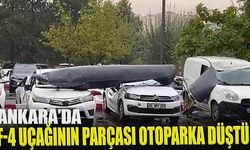 Ankara'da F-4 Uçağının Parçası Düştü