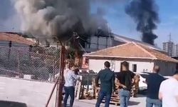 Geri dönüşüm fabrikasında korkutan yangın