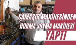 Çamaşır makinesini hurma soyma makinesine dönüştürdü