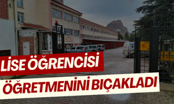 Lise öğrencisi öğretmenini bıçakladı