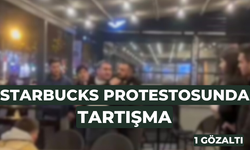 Starbucks protestosunda tartışma: 1 gözaltı