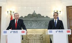 Cumhurbaşkanı Erdoğan ve Miçotakis bir araya geldi