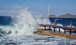 Bodrum’da fırtına etkili oldu