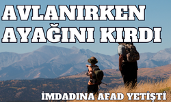 Avlanırken ayağı kırıldı, imdadına AFAD yetişti