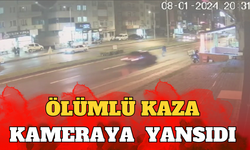Ölümlü kaza güvenlik kamerasına yansıdı