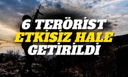 Irak'ın kuzeyinde 6 PKK'lı terörist etkisiz hale getirildi