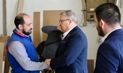 Başkan Çerçi Küçük Sanayi Sitesi'nde esnafla buluştu