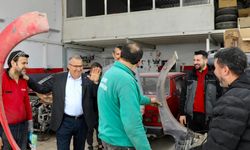 Başkan Çerçi Küçük Sanayi Sitesi esnafını ziyaret etti