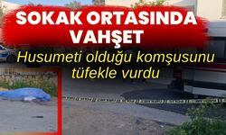 Husumeti olduğu komşusunu canice öldürdü