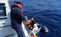 Ege denizinde son anda kurtarılan 67 göçmen