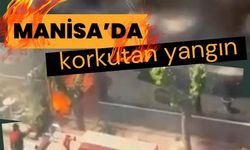 Manisa'daki kafede korkutan yangın