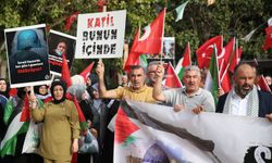 Manisa'da Gazze'ye destek yürüyüşü