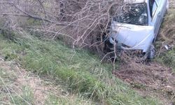 Otomobil şarampole devrildi: 1 ölü, 1 yaralı