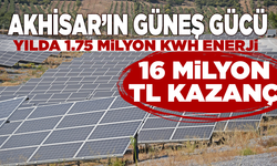 Akhisar’da yılda yaklaşık 2 milyon kilowatt enerji üretiliyor