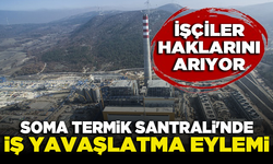 Soma Termik Santrali'nde iş yavaşlatma eylemi başladı