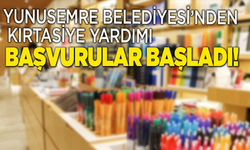 Yunusemre Belediyesi’nden kırtasiye yardımı