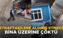 Bina yaşlı adamın üzerine çöktü