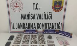 Manisa’da motosiklet sürücüsü sentetik haplarla yakalandı