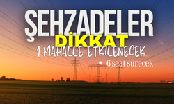 Şehzadeler dikkat!  31 Ekim  elektrik kesintisi