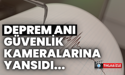 Afyonkarahisar'da deprem anı güvenlik kameralarında