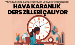 Yaz saati uygulaması eğitimde verimliliği düşürüyor :Hava karanlık ama ders zili çalıyor