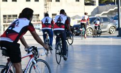 Manisa'da şiddet olaylarına dikkat çeken sporcular bin 250 kilometre pedal çevirecek