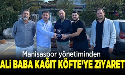 Manisaspor’dan Ali Baba Kağıt Köfte’ye önemli ziyaret