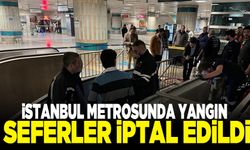 İstanbul'da metroda yangın! Seferler iptal edildi