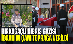 Kırkağaçlı Kıbrıs Gazisi İbrahim Çam askeri törenle toprağa verildi