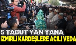 İzmir'de gecekondu da çıkan yangında hayatını kaybeden kardeşlere veda!