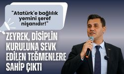 Başkan Zeyrek: "Atatürk'e bağlılık yemini şeref nişanıdır!"