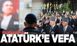 Saruhanlı’da Atatürk saygıyla anıldı