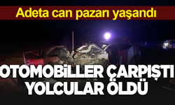 2 otomobil çapıştı; 4 ölü, 2 yaralı