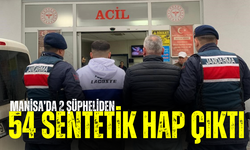 Manisa’da 2 şüpheliden, 54 sentetik hap çıktı